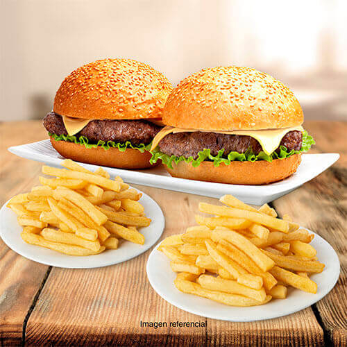 2 ROKYS BURGER+ 2 PORCIÓN PAPA