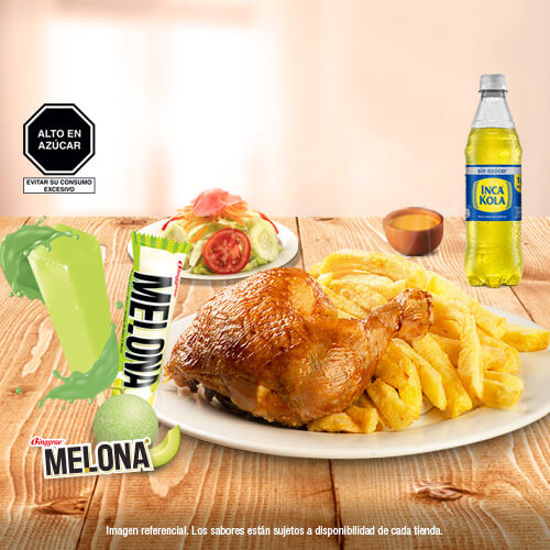 1/4 POLLO MELONA