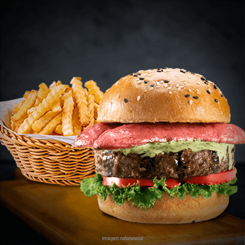 ROKY´S BURGER PARRILLERA + PAPAS
